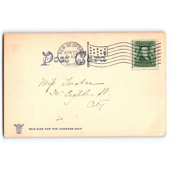 1905 Easter Bunny Postcard by Franz Huld Vintage German Greeting Hand Tinted - Picture 2 of 2